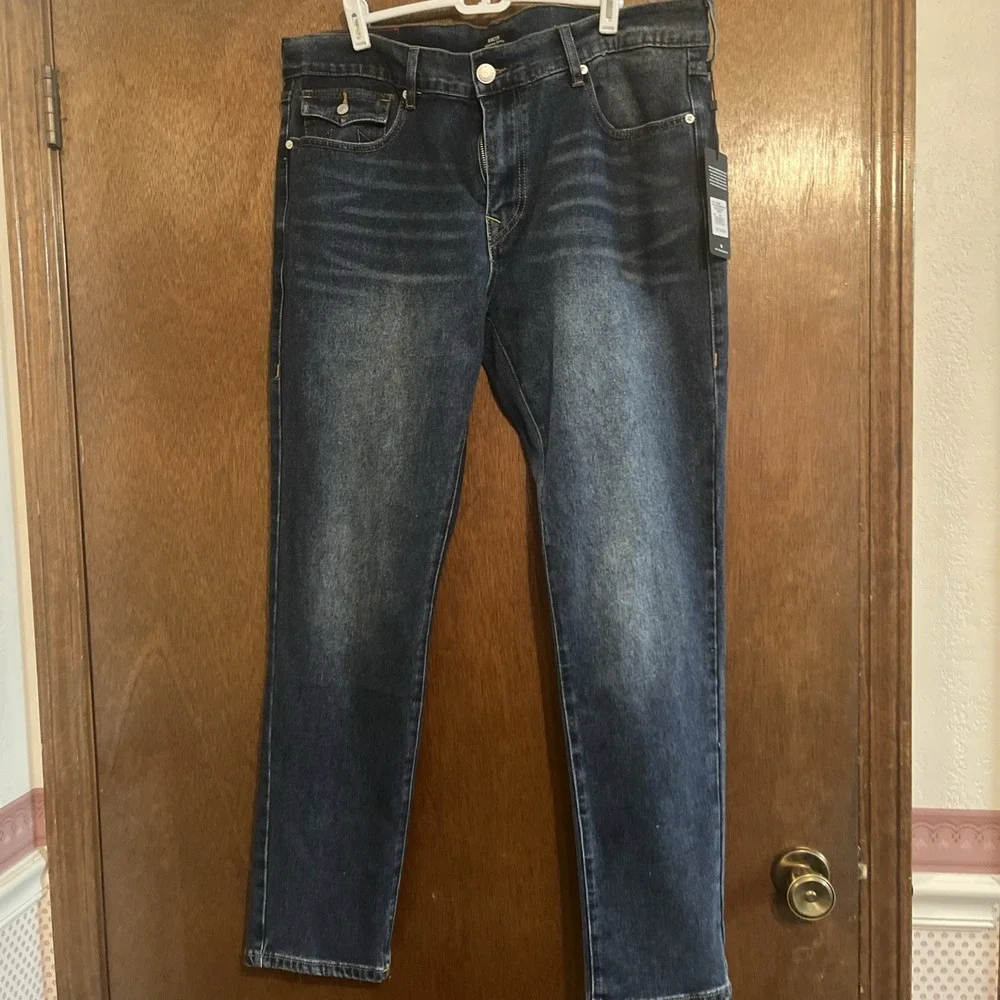 True Religion Rocco‎ Flap Blue Jeans Skinny - Dark Shivering Wash 38x32